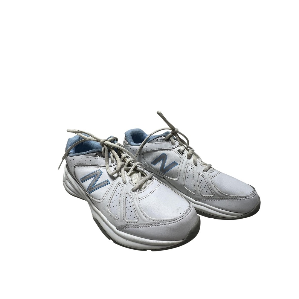 New Balance WX409 Shoes Womens Size 10 White Leather Walking Sneakers WX409WP